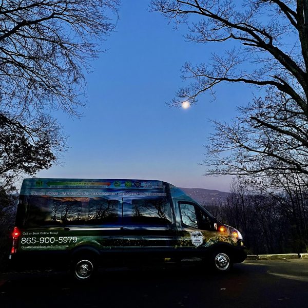 a car parked on the side of a road